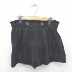  Jill Stuart JILL STUART брюки юбка-брюки Short проверка тонкий шерсть .2 темно-синий зеленый темно-синий зеленый /TT45 женский 