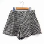  Anatelier ANATELIER брюки Short юбка-брюки flair тысяч птица рисунок карман 38 черный /ST39 женский 