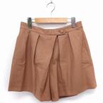  Urban Research URBAN RESEARCH брюки юбка-брюки Short одноцветный простой шерсть 38 Camel чай /FT8 женский 