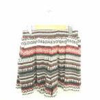  Ciaopanic CIAOPANIC брюки юбка-брюки Short вязаный общий рисунок талия резина серый красный пепел красный /TT45 женский 