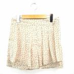  Nice Claup NICE CLAUP юбка-брюки брюки юбка низ flair цветочный принт Mini Short M бежевый голубой светло-коричневый синий /MT44