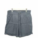  Indivi INDIVI брюки юбка-брюки половина Zip fly тонкий одноцветный roll выше 40 угольно-серый /TT33 женский 