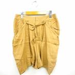  Untitled UNTITLED юбка-брюки брюки низ flair одноцветный шнур лента колено длина 2 бежевый светло-коричневый /MT21 женский 