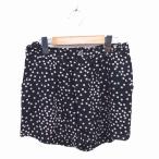  Iena IENA юбка-брюки шорты полька-дот талия лента тонкий 38 черный слоновая кость чёрный /TT30 женский 