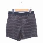 Urban Research Sunny этикетка URBAN RESEARCH Sonny Label шорты общий рисунок ламе толстый Zip fly 38 черный Brown чёрный чай 