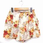  свободный zfre-zFREE'S PHRASE брюки юбка-брюки Short цветочный принт LAP способ S свет бежевый /FT26 женский 