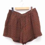  Urban Research URBAN RESEARCH юбка-брюки брюки общий рисунок короткий шифон F Brown чай /FT9 женский 