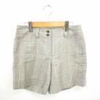  Natural Beauty Basic брюки Short проверка ламе Zip fly тонкий M серый розовый /TT21 женский 