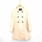  jewel change zJewel Changes Arrows pea coat outer no color ound-necked knee height long sleeve angora wool mix 38 beige 