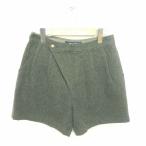  Adam et Rope Adam et Rope' брюки Short шерсть Zip fly толстый 38 зеленый зеленый /TT39 женский 
