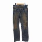  Big John Big John Denim джинсы брюки Vintage обработка стрейч 28 синий blue /FT34 женский 