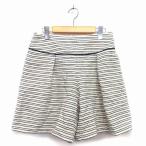  American Rag Cie AMERICAN RAG CIE юбка-брюки шорты хлопок . общий рисунок tuck 1 свет бежевый черный /HT18 женский 