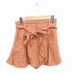  Snidel snidel юбка-брюки шорты Zip fly талия лента 0 чай светло-коричневый /TT28 женский 