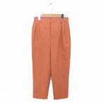 duarusi-vuDOUX ARCHIVES конический центральный Press брюки Zip fly тонкий F orange /TT11 женский 