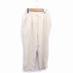  Urban Research URBAN RESEARCH Items конические брюки Zip fly лен linen.M бежевый светло-коричневый /TT18 женский 