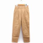  Urban Research URBAN RESEARCH брюки-чинос брюки из твила Denim конический tuck хлопок хлопок 36 бежевый /HT32 женский 