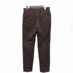  Adam et Rope Adam et Rope' вельвет центральный Press брюки слаксы одноцветный хлопок хлопок 40 Brown чай /FT26 женский 