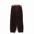 so filler sophilako Kuhn брюки вельвет хлопок хлопок tuck Zip fly S чай Brown /NT8 женский 
