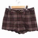  Ciaopanic CIAOPANIC type-c-80 's-3condition в клетку шорты ska LAP ворсистый шерсть .S Brown чай /FT12 женский 