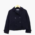  Earth Music &amp; экология EARTH MUSIC &amp; ECOLOGY бушлат бушлат шерсть . одноцветный в клетку . кнопка S чёрный /HT16 женский 