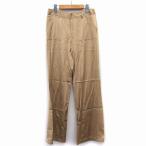  новый yo- машина NEWYORKER flare pants ботинки cut одноцветный простой хлопок .9 бежевый /HT33 женский 