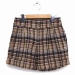  зеленый этикетка сирень расческа ng United Arrows green label relaxing брюки Short широкий шерсть . roll выше проверка 