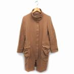  красный si-mRED SEAM пальто внешний воротник-стойка Zip выше шерсть одноцветный 38 Camel /NT22 женский 