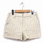  Rope Picnic ROPE Picnic брюки Short широкий твид Zip fly проверка 38 бежевый /NT2 женский 