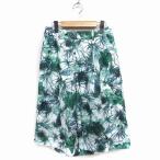  azur bai Moussy AZUL by moussy гаучо брюки широкий ta Kubota nikaru рисунок S белый зеленый зеленый /FT27 женский 