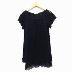  Rebecca Taylor rebecca taylor One-piece A линия колени длина pechi пальто вышивка оборка ламе . переключатель chu-ru цветочный принт хлопок .2 чёрный /HT3 женский 