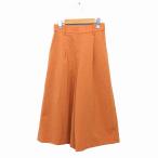 livudo lower RIVE DROITE гаучо брюки широкий укороченные брюки боковой Zip одноцветный 36 orange /NT32 женский 