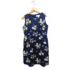  Rope Picnic ROPE Picnic цветок принт flair One-piece безрукавка колено длина круглый вырез 38 темно-синий темно-синий /FT44 женский 