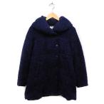  Pageboy PAGE BOY с хлопком пальто внешний средний длина ворсистый moheya.F темно-синий темно-синий /FT9 женский 