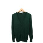 神戸レタス Kobe Lettuce ニット カーディガン 長袖 Vネック シンプル グリーン 緑 /KT28 レディース