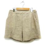  Porte teb тонн Porter des boutons шорты широкий вязаный шерсть свободно лента бежевый /NT13 женский 