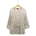  гусеничный ход crolla весеннее пальто внешний no color midi длина двойной draw -тактный кольцо 38 серый ju/NT28 женский 