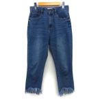  Beams Heart BEAMS HEART джинсы Denim брюки повреждение обработка простой хлопок хлопок M синий blue /HT34 женский 