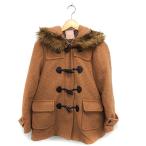  Dazzlin dazzlin полупальто "даффл коут" внешний midi длина искусственный мех вафля tuck M чай Brown /NT12 женский 
