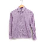  Tommy Hilfiger TOMMY HILFIGER внутренний стандартный товар полоса оборка рубашка блуза длинный рукав хлопок хлопок 4 розовый /FT42 женский 