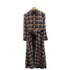 ショッピングzara ザラ ZARA シャツ ワンピース ロング 長袖 チェック XS ベージュ /KT17 レディース