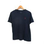 ポロ ラルフローレン POLO RALPH LAUREN 国内正規品 Tシャツ カットソー 半袖 ロゴ ワンポイント L ネイビー 紺 /KT14 レディース