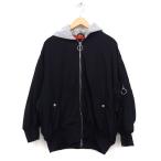 ショッピングzara ザラ ZARA フーデッド ブルゾン アウター 無地 M ブラック 黒 /FT20 レディース