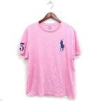 ポロ ラルフローレン POLO RALPH LAUREN 国内正規品 ビッグポニー Tシャツ 半袖 丸首 コットン 綿 L ピンク /FT2 メンズ