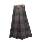 ma-liepa- ef-de Maglie par ef-de гаучо брюки шерсть проверка 5 черный чёрный /KT28 женский 