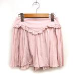  Jill bai Jill Stuart JILL by JILLSTUART юбка-брюки шорты плиссировать оборка задний Zip S розовый /NT24 женский 