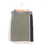  Lanvin sport LANVIN SPORT Golf одежда юбка-трапеция Mini линия тонкий разрез 36 хаки /TT женский 