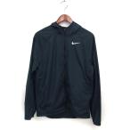 Nike NIKE RUNNING внутренний стандартный товар бег одежда la gran рукав сетка джемпер Logo капот Zip выше M чёрный черный /NT34