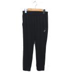  Asics asics тренировочные штаны спорт одежда длинный Logo принт поясница шнурок L чёрный черный /TT женский 