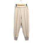  не использовался товар Bear to белка BEATRICE с биркой легкий брюки-джоггеры центральный si-m одноцветный 36 свет бежевый /FT15 женский 