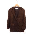 ショッピングzara ザラ ZARA テーラード ジャケット アウター スリット 総裏地 無地 XS 茶 ブラウン /NT27 レディース